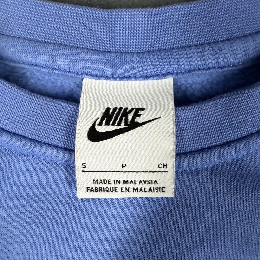 Nike Sweatshirt Kids Small Blue Crewneck Pullover Embroidered Logo DD7473-450 - Picture 5 of 12